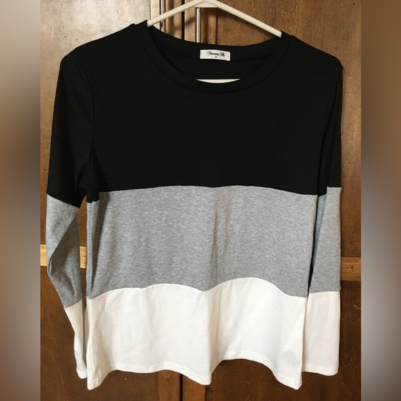 Blooming Jelly block pattern long sleeve casual shirt. - Picture 2 of 4